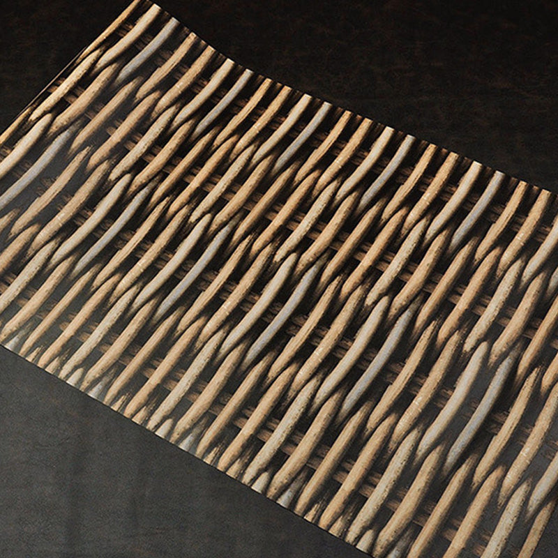 Vintage Wallpaper Roll in Dark Color Ogee Vinyl Wall Covering, 33-foot x 20.5-inch Clearhalo 'Wall Decor' 'Wallpaper' 991941