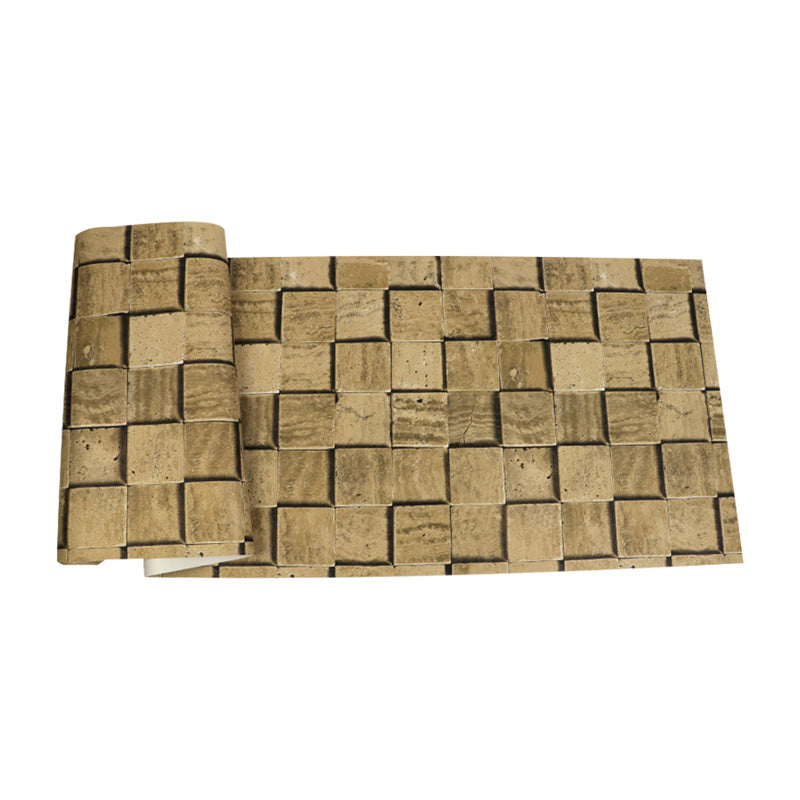 Vintage Brickwork Wallpaper Roll for Accent Wall, 20.5 in x 33 ft Wall Covering in Pastel Color Clearhalo 'Industrial wall decor' 'Industrial' 'Wallpaper' Wall Decor' 992006