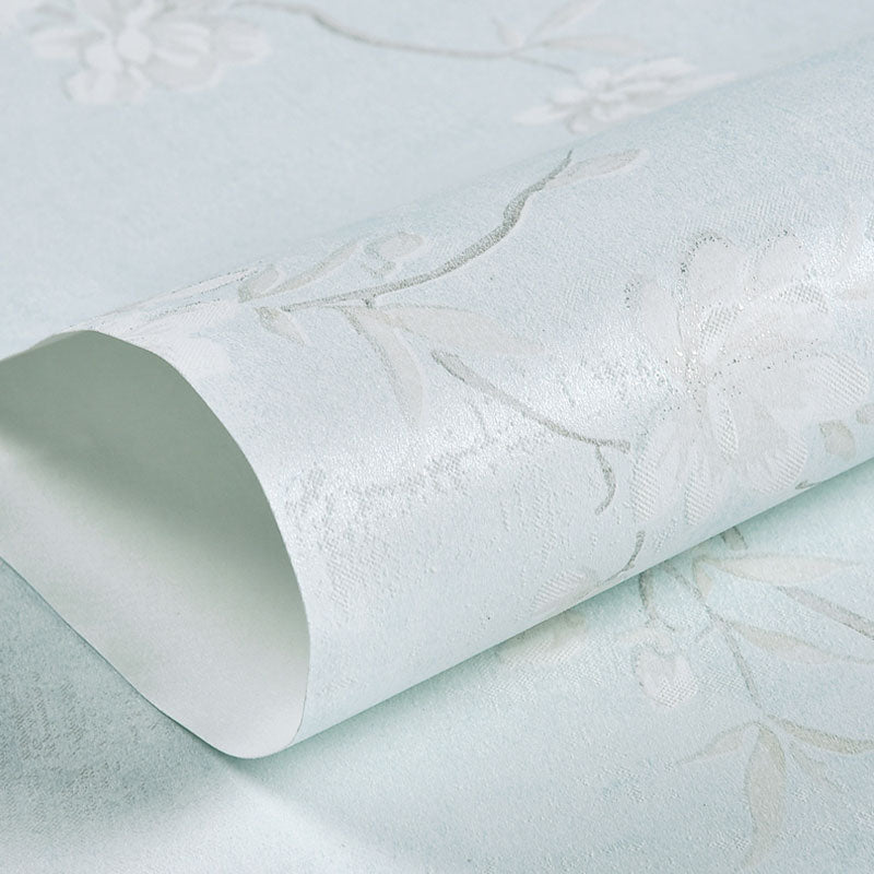 Entwined Floral Design Wallpaper for Bedroom Decoration Plant Wall Art in Natural Color, Stain-Resistant Clearhalo 'Country wall decor' 'Rustic' 'Wallpaper' Wall Decor' 992032