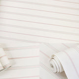 Pastel Color Vertical Stripe Wallpaper Roll Moisture-Resistant Wall Covering for Girl's Bedroom Decoration Clearhalo 'Modern wall decor' 'Modern' 'Wallpaper' Wall Decor' 992075