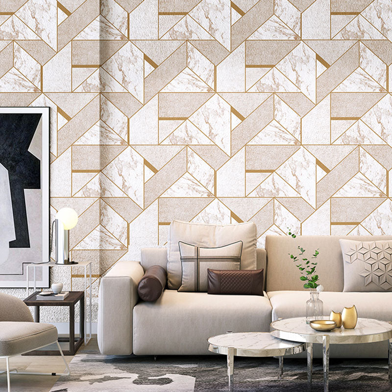Neutral Color Modern Wallpaper Roll 20.5" by 33' Color Block Wall Art for Coffee Shop Decoration Beige Clearhalo 'Modern wall decor' 'Modern' 'Wallpaper' Wall Decor' 992171