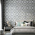 Colorful Harlequin Wallpaper Roll for Guest Room Nordic Wall Covering, 20.5"W x 33'L Grey Clearhalo 'Modern wall decor' 'Modern' 'Wallpaper' Wall Decor' 992192