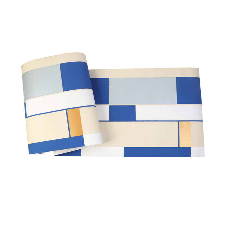 20.5" x 33' Contemporary Wallpaper Roll for Home Decoration with Stripe and Geometries Design in Neutral Color Clearhalo 'Modern wall decor' 'Modern' 'Wallpaper' Wall Decor' 992213