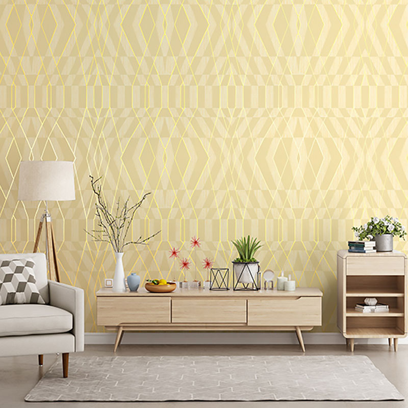Color Block Wall Art Vinyl Wallpaper for Living Room Decor in Neutral Color, 33 ft. x 20.5 in Clearhalo 'Modern wall decor' 'Modern' 'Wallpaper' Wall Decor' 992272