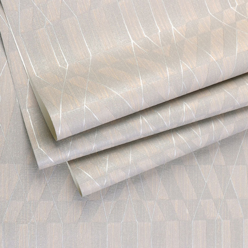 Color Block Wall Art Vinyl Wallpaper for Living Room Decor in Neutral Color, 33 ft. x 20.5 in Clearhalo 'Modern wall decor' 'Modern' 'Wallpaper' Wall Decor' 992288