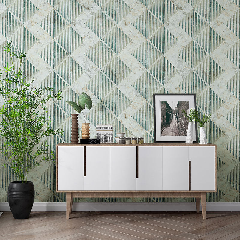 Stain-Resistant Color Block Wallpaper 20.5" by 33' Contemporary Wall Art for Accent Wall Green Clearhalo 'Modern wall decor' 'Modern' 'Wallpaper' Wall Decor' 992342