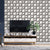 Harlequin and Grid Wall Art in Neutral Color Vinyl Wallpaper for Home Decor, 20.5"W x 33'L Black Clearhalo 'Modern wall decor' 'Modern' 'Wallpaper' Wall Decor' 992365