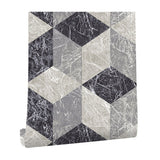 Harlequin Wall Covering for Coffee Shop Harlequin and Grid Wallpaper in Pastel Grey, Stain-Resistant Clearhalo 'Modern wall decor' 'Modern' 'Wallpaper' Wall Decor' 992445