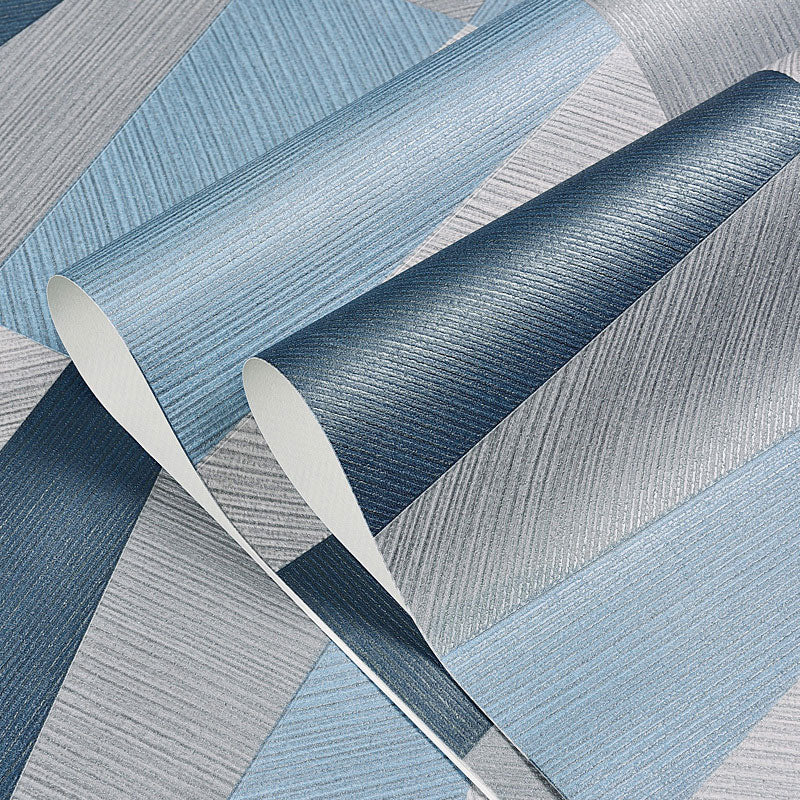 20.5" x 31' Nordic Wallpaper Roll for Coffee Shop with Grid and Color Block Design in Light Color Clearhalo 'Wall Decor' 'Wallpaper' 992540