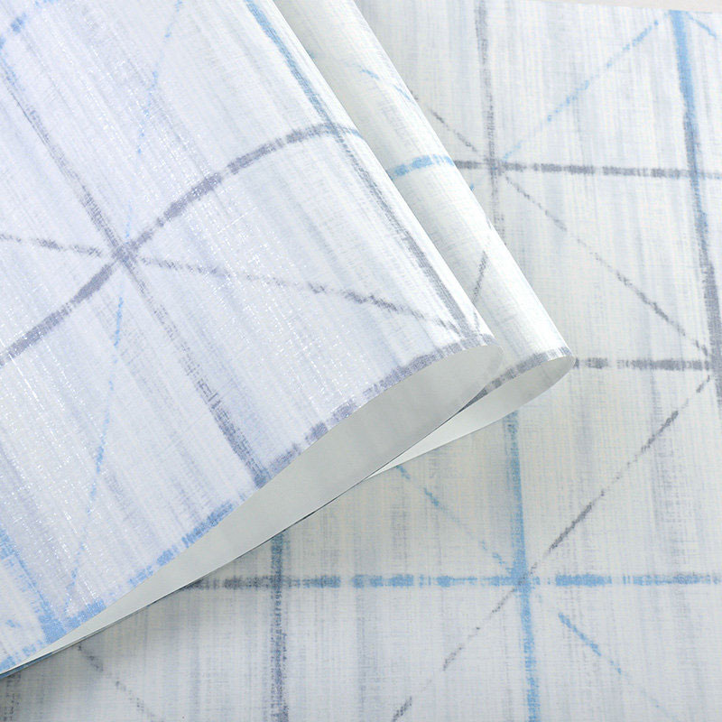 Contemporary Square Wall Art in Natural Color Grid Wallpaper, Non-Pasted, 20.5"W x 33'L Clearhalo 'Modern wall decor' 'Modern' 'Wallpaper' Wall Decor' 992564