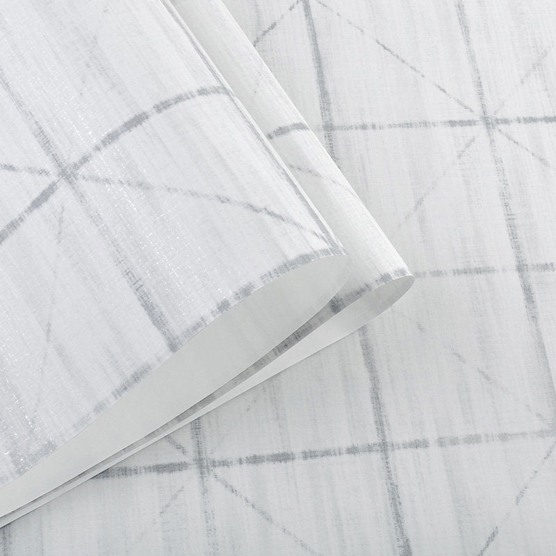 Contemporary Square Wall Art in Natural Color Grid Wallpaper, Non-Pasted, 20.5"W x 33'L Clearhalo 'Modern wall decor' 'Modern' 'Wallpaper' Wall Decor' 992567