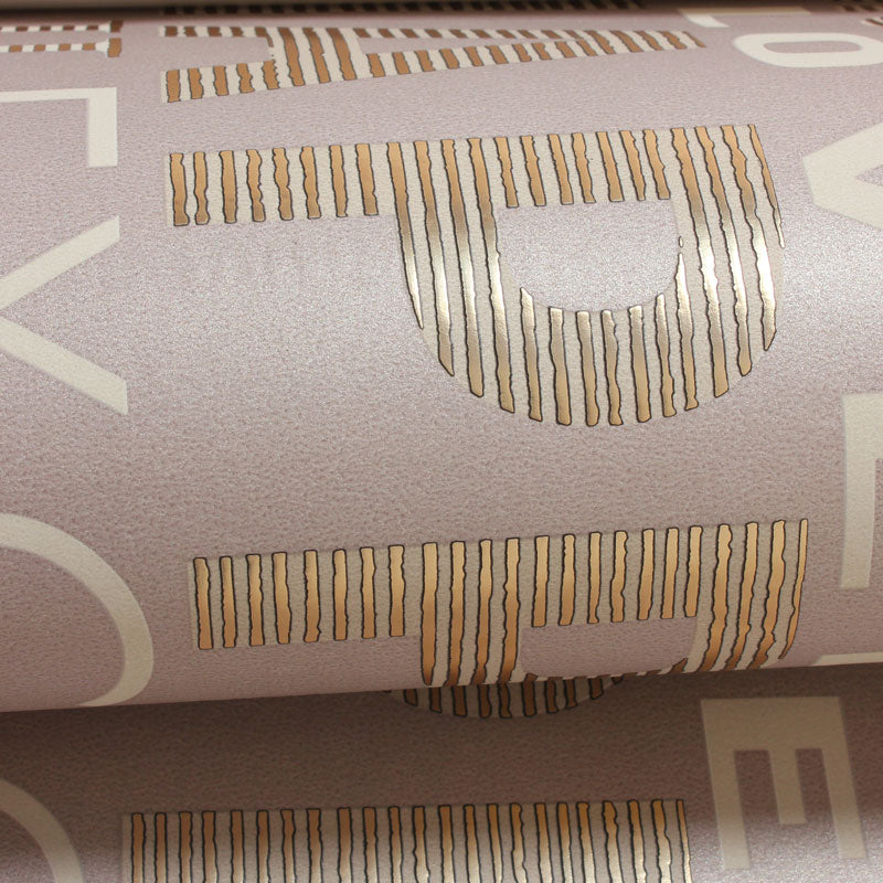 Letters Wall Covering for Accent Wall Graffiti Wallpaper Roll in Dark Color, Stain-Resistant Clearhalo 'Industrial wall decor' 'Industrial' 'Wallpaper' Wall Decor' 992588