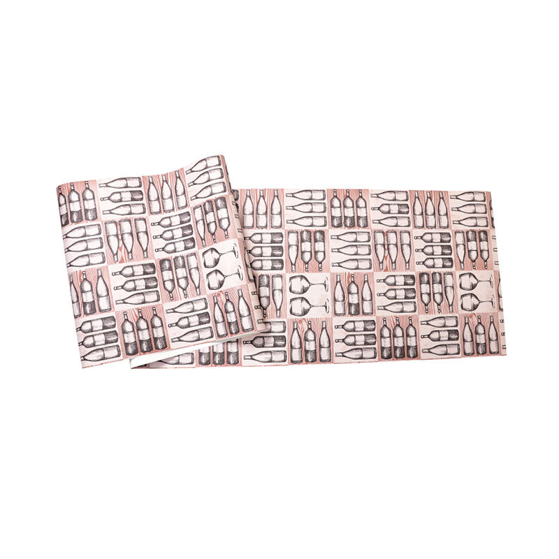 Wine Bottles Wallpaper Roll for Coffee Shop Decor in Natural Color, 20.5"W x 33'L Clearhalo 'Industrial wall decor' 'Industrial' 'Wallpaper' Wall Decor' 992597