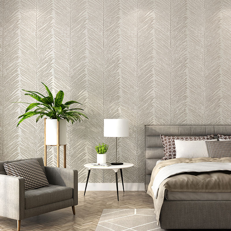 Soft Color Minimalist Wall Art 20.5" by 33' Leaf Texture Wallpaper Roll for Accent Wall Light Khaki Clearhalo 'Modern wall decor' 'Modern' 'Wallpaper' Wall Decor' 992622