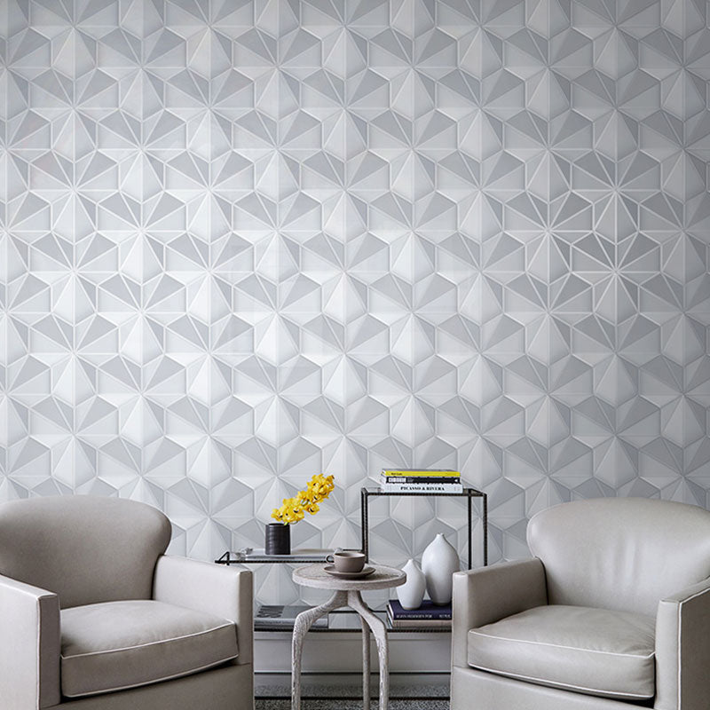 Modern 3D Color Block Wallpaper Roll in Neutral Color Guest Room Wall Art, 33'L x 20.5"W Grey Clearhalo 'Wall Decor' 'Wallpaper' 992675