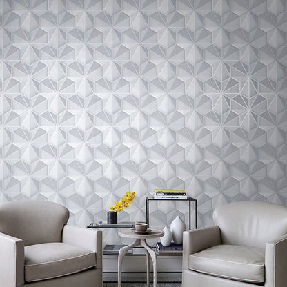 Modern 3D Color Block Wallpaper Roll in Neutral Color Guest Room Wall Art, 33'L x 20.5"W Grey Clearhalo 'Wall Decor' 'Wallpaper' 992675