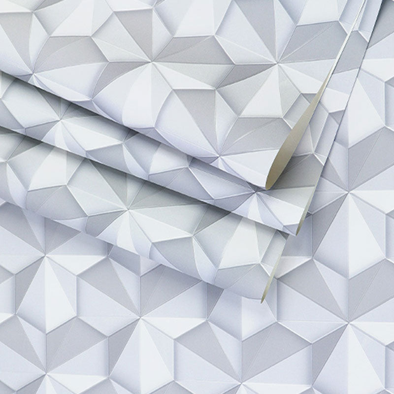 Modern 3D Color Block Wallpaper Roll in Neutral Color Guest Room Wall Art, 33'L x 20.5"W Clearhalo 'Wall Decor' 'Wallpaper' 992676