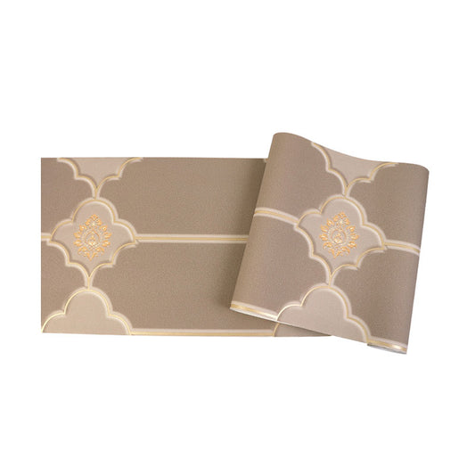 Light Color 3D Floral Texture Wallpaper Roll Stain-Resistant Flock Wall Art for Living Room Decor Clearhalo 'Wall Decor' 'Wallpaper' 992691