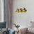 3 Lights Lodge Wall Sconce Rustic Stylish Glass Wall Lamp in Beige with Forest Deer for Restaurant Beige Clearhalo 'Industrial' 'Middle century wall lights' 'Tiffany wall lights' 'Tiffany' 'Wall Lamps & Sconces' 'Wall Lights' Lighting' 99308
