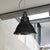 1 Light Dome Pendant Lighting Farmhouse Black Finish Metal Hanging Lamp with Chain for Stairway, 12" W Black Clearhalo 'Art Deco Pendants' 'Black' 'Cast Iron' 'Ceiling Lights' 'Ceramic' 'Crystal' 'Industrial Pendants' 'Industrial' 'Metal' 'Middle Century Pendants' 'Pendant Lights' 'Pendants' 'Rustic Pendants' 'Tiffany' Lighting' 99343