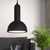 Industrial Style Domed Suspension Light 1 Bulb Metallic Pendant Lamp in Black for Living Room Black Clearhalo 'Art Deco Pendants' 'Black' 'Cast Iron' 'Ceiling Lights' 'Ceramic' 'Crystal' 'Industrial Pendants' 'Industrial' 'Metal' 'Middle Century Pendants' 'Pendant Lights' 'Pendants' 'Rustic Pendants' 'Tiffany' Lighting' 99440